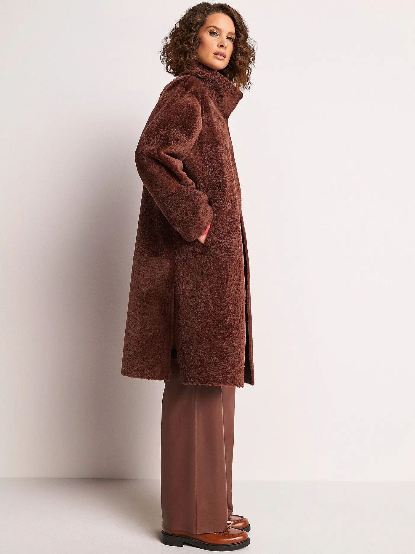 RIANI | Shearling Mantel | 
